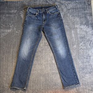 Men’s Silver Jeans Grayson 30 x 32 Relaxed Fit Jeans Embroidered Blue Denim